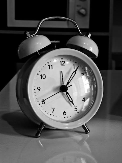 westclox alarm clock manual